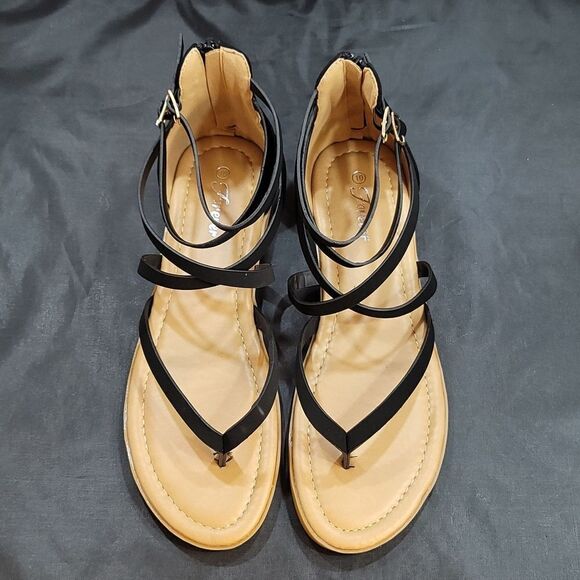 BRAND NEW FOREVER CHEERF-77  SOLID GLADIATOR FLAT BACK ZIPPER S… - Picture 4 of 16